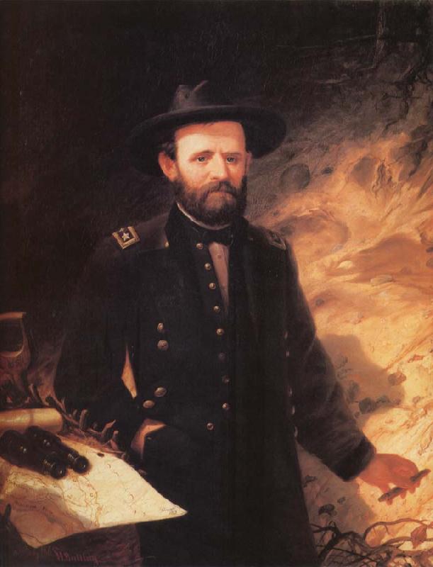 Ole Peter Hansen Balling Ulysses S.Grant oil painting picture